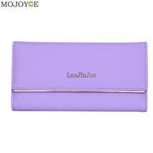 Elegant Women Long PU Leather Wallet Lady Purse Card Holder Clutch Handbag Ladies Women Wallets PU Leather Purses Long Wallet ELY