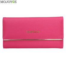 Elegant Women Long PU Leather Wallet Lady Purse Card Holder Clutch Handbag Ladies Women Wallets PU Leather Purses Long Wallet ELY