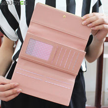 Elegant Women Long PU Leather Wallet Lady Purse Card Holder Clutch Handbag Ladies Women Wallets PU Leather Purses Long Wallet ELY