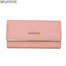 Elegant Women Long PU Leather Wallet Lady Purse Card Holder Clutch Handbag Ladies Women Wallets PU Leather Purses Long Wallet ELY