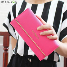 Elegant Women Long PU Leather Wallet Lady Purse Card Holder Clutch Handbag Ladies Women Wallets PU Leather Purses Long Wallet ELY