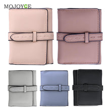 Elegant Women Short Smooth Money Purse PU Leather ID Credit Card Holder Coin Purses Carteras Mujer Femininas Short Wallet Purse ELY
