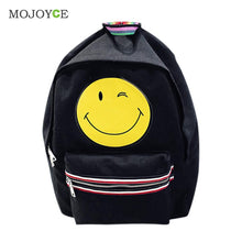 Emoji Canvas Backpacks Mochila School Bags for Teenagers Smiling Face Printing Backpacks for Teenage Girls Mochila Feminina ELY