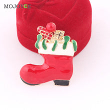 Enamel Gorgeous Rhinestone Brooch Pin Crystal Christmas Santa Snowman Xmas Gifts Christmas Boot Gift Jewellry Brooches for Women ELY
