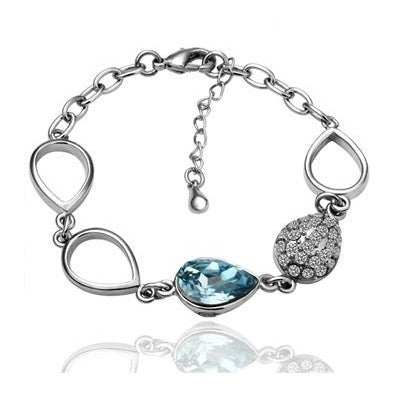 18K GP gold plated jewelry crystal bracelet rhinestone crystal bracelet SMTPB 1 ELY