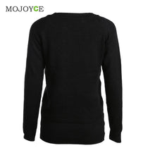 Fahion Long Sleeve Sweatershirt Women Anchor Print Blends Knitted Pullover Casual Black Warm Hoodie Women Tops 1STL ELY