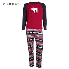 Family Clothing Sets Mother Father Daughter Son Pajamas Xmas Reindeer Sleepwear Nightwear Pajamas Set Rompers Clothes Sets ELY