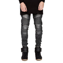 Famous Brand Men Straight Slim Fit Biker Jeans Pant Denim Trousers Jeans Men Biker Denim skinny Jeans Men ELY