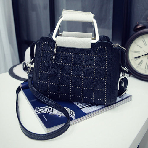 Famous Brand Woman Handbag Ladies Luxury PU Leather Handbag Chain Shoulder Lady Messenger Bag Plaid Women Crossbody Bag ELY