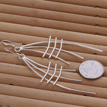 Fan Shaped drop Earings silver plated jewelry earrings silver plated earrings 177 ELY