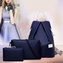 3-psc Backpack Women Waterproof Nylon Oxford Bags Mochila School Bags for Teenagers Mochila Feminina School Bags 1STL ELY