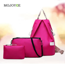 3-psc Backpack Women Waterproof Nylon Oxford Bags Mochila School Bags for Teenagers Mochila Feminina School Bags 1STL ELY