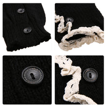 52cm Trendy Knitted Button Lace Leg Warmers Trim Boot Cuffs knee Socks Leg Warmers All-match 6 Colors ELY