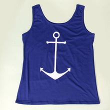 Anchor Printing T-Shirt Fancy Sleeveless Shirt Crop Tops O Neck Simple Sport Vest Sexy Tank Top Women Tops 1STL ELY