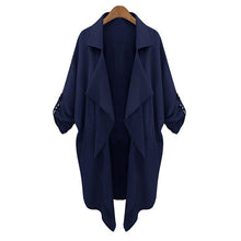 Long Women Coat Windbreaker Long Sleeve Lapel Thin Trench Coat for Women Outwear Collar Outwear Long Coat ELY