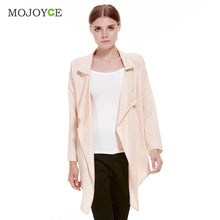 Long Women Coat Windbreaker Long Sleeve Lapel Thin Trench Coat for Women Outwear Collar Outwear Long Coat ELY