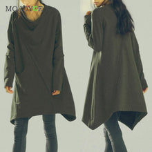 Sweatershirt Women Boho Irregular Long Sleeve Hoodie Women Loose Coat Womens Outwear Hoodie Pullover M L XL ELY