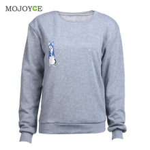 Pullover Hoodies Women Loose Stitching Puppies Kawaii Sweatershirt Hoodies Pink Sweatshirt Women ELY