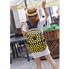 Backpack Women'Men Emoji Bag Canvas Travel Backpack School Rucksack Bag Emoji Backpack Emoji School Bags for Girls ELY
