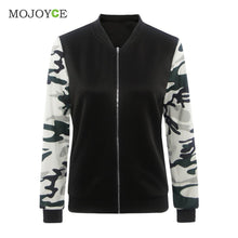 Baseball Jacket Bomber Jacket Women Coat College Casual Camouflage Army Jacket Biker Coat Women Basic Coats ELY