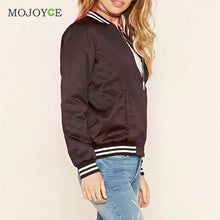 Bomber Jacket Women Baseball Outerwear Padded Coat Women Basic Coats Women Jacket jaqueta feminina ELY