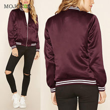 Bomber Jacket Women Baseball Outerwear Padded Coat Women Basic Coats Women Jacket jaqueta feminina ELY