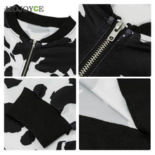 Bomber Jacket Women Long Sleeve Floral Casual Jacket Women Coat Outwear Women Basic Coats jaqueta feminina ELY