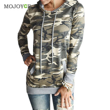 Camouflage Women Hoodies Sweatshirt Women Long Sleeve Pocket Outwear Tee Top Pullover Sweatshirt Hoodies Women ELY