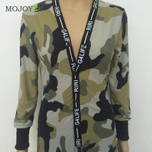 Camouflage rompers Women Jumpsuit Long Sleeve Jumpsuit Hoodies Pants Rompers Suit bodysuit women combinaison femme ELY