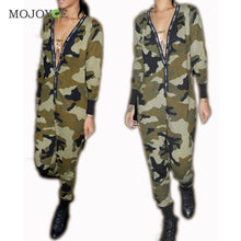 Camouflage rompers Women Jumpsuit Long Sleeve Jumpsuit Hoodies Pants Rompers Suit bodysuit women combinaison femme ELY