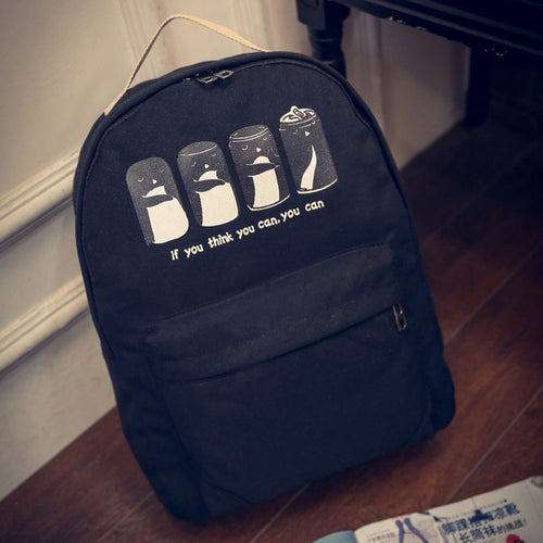 Canvas Backpack Women Ladies Satchel Shoulder School Bagpack Women Rucksacks for Girls Bagpack Bolsa Mochila Feminina ELY