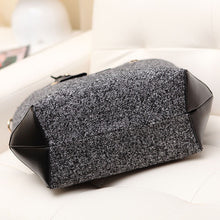 Classical Woolen PU Leather Women Bag Bolsas Handbags Women Messenger Bag Big Vintage Cross Body Bags Bolsa Feminina ELY