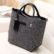 Classical Woolen PU Leather Women Bag Bolsas Handbags Women Messenger Bag Big Vintage Cross Body Bags Bolsa Feminina ELY