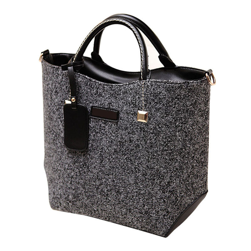 Classical Woolen PU Leather Women Bag Bolsas Handbags Women Messenger Bag Big Vintage Cross Body Bags Bolsa Feminina ELY