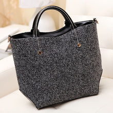 Classical Woolen PU Leather Women Bag Bolsas Handbags Women Messenger Bag Big Vintage Cross Body Bags Bolsa Feminina ELY