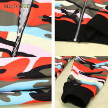 Collar Long Sleeve Bomber Jacket Zip Camouflage Printed Baseball Jackets Coat Army Jackets Biker Coat Outerwear ELY