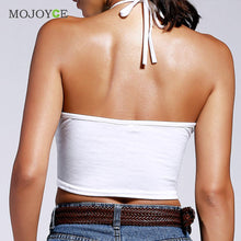 Cropped Halter T Shirt Women Sexy Embroidery Crop Tops 1STL ELY