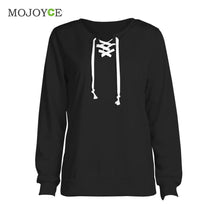 Cross Lace Up Sweatshirt Women Pink Hoodies Women Cross Strap Hoody Sweatershirt Jumper Pullover 1STL ELY