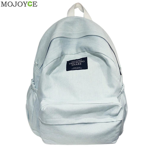 Denim School Bags Backpack Leisure Teenagers Girls Shoulder Bag Travel Satchel Rucksack Bolsas Mochilas Femininas ELY