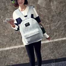 Denim School Bags Backpack Leisure Teenagers Girls Shoulder Bag Travel Satchel Rucksack Bolsas Mochilas Femininas ELY