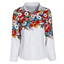 Digital Printed Loose Chiffon Blusas Tops Long Sleeve Shirt Blouse Shirt Women Blusa Feminino Women Tops 1STL ELY