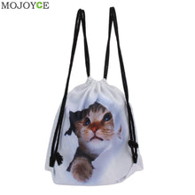 Emoji Backpack 3D Printing Travel Softback Mochila Drawstring Backpacks Cartoon Printing Mens Backpacks String ELY