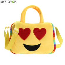 Emoji Face Expression Plush Toy Children Cute Bags School Bag for Teenage Girls emoji Handbag Schoolbag Messenger Bags ELY