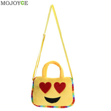 Emoji Face Expression Plush Toy Children Cute Bags School Bag for Teenage Girls emoji Handbag Schoolbag Messenger Bags ELY
