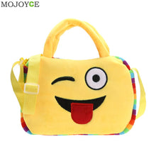 Emoji Face Expression Plush Toy Children Cute Bags School Bag for Teenage Girls emoji Handbag Schoolbag Messenger Bags ELY