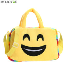 Emoji Face Expression Plush Toy Children Cute Bags School Bag for Teenage Girls emoji Handbag Schoolbag Messenger Bags ELY
