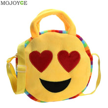 Emoji Face Expression Plush Toy Children Round Backpacks School Bag Kid Backpacks Plush Baby Children School Bags ELY