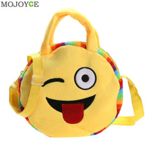 Emoji Face Expression Plush Toy Children Round Backpacks School Bag Kid Backpacks Plush Baby Children School Bags ELY