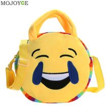 Emoji Face Expression Plush Toy Children Round Backpacks School Bag Kid Backpacks Plush Baby Children School Bags ELY