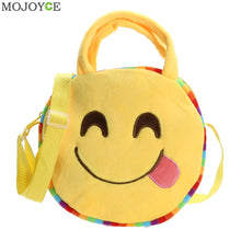 Emoji Face Expression Plush Toy Children Round Backpacks School Bag Kid Backpacks Plush Baby Children School Bags ELY